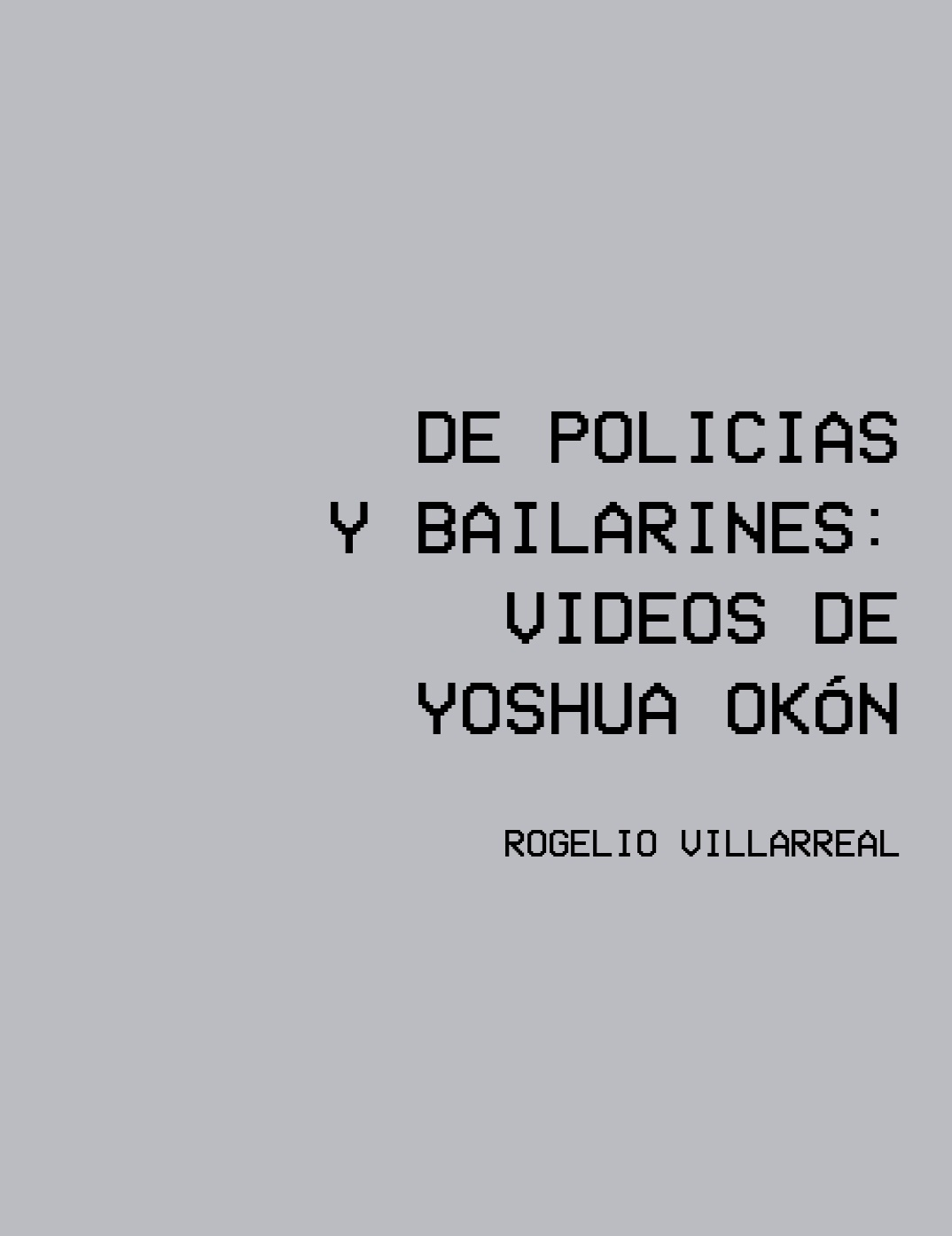 De policías y bailarines,2000