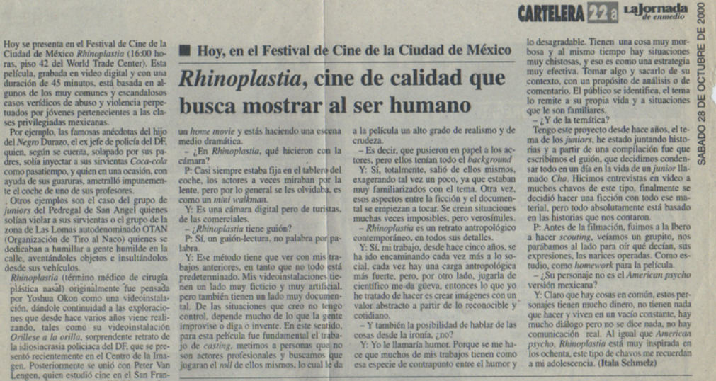 Rhinoplastia,2000