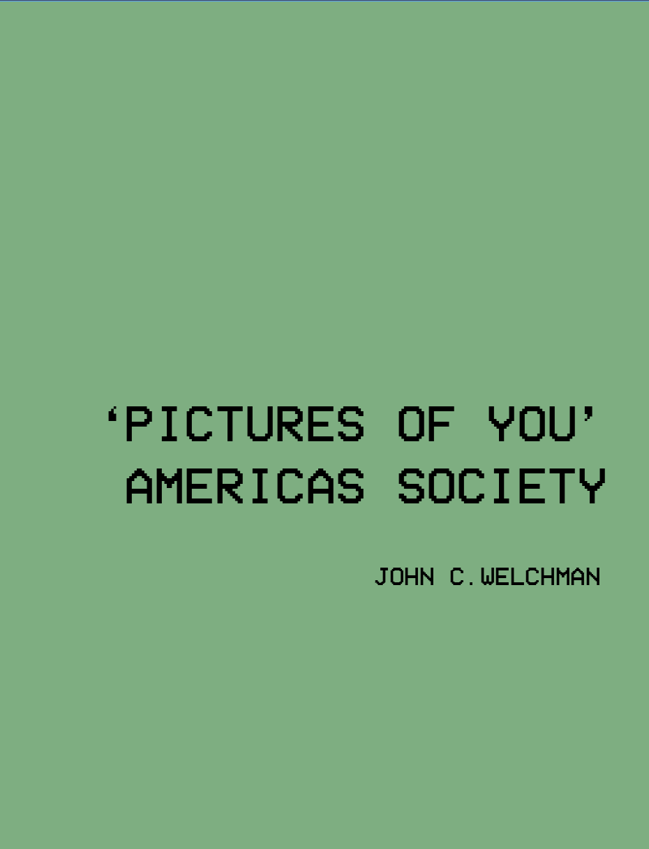 Pictures of You,Americas Society,2002