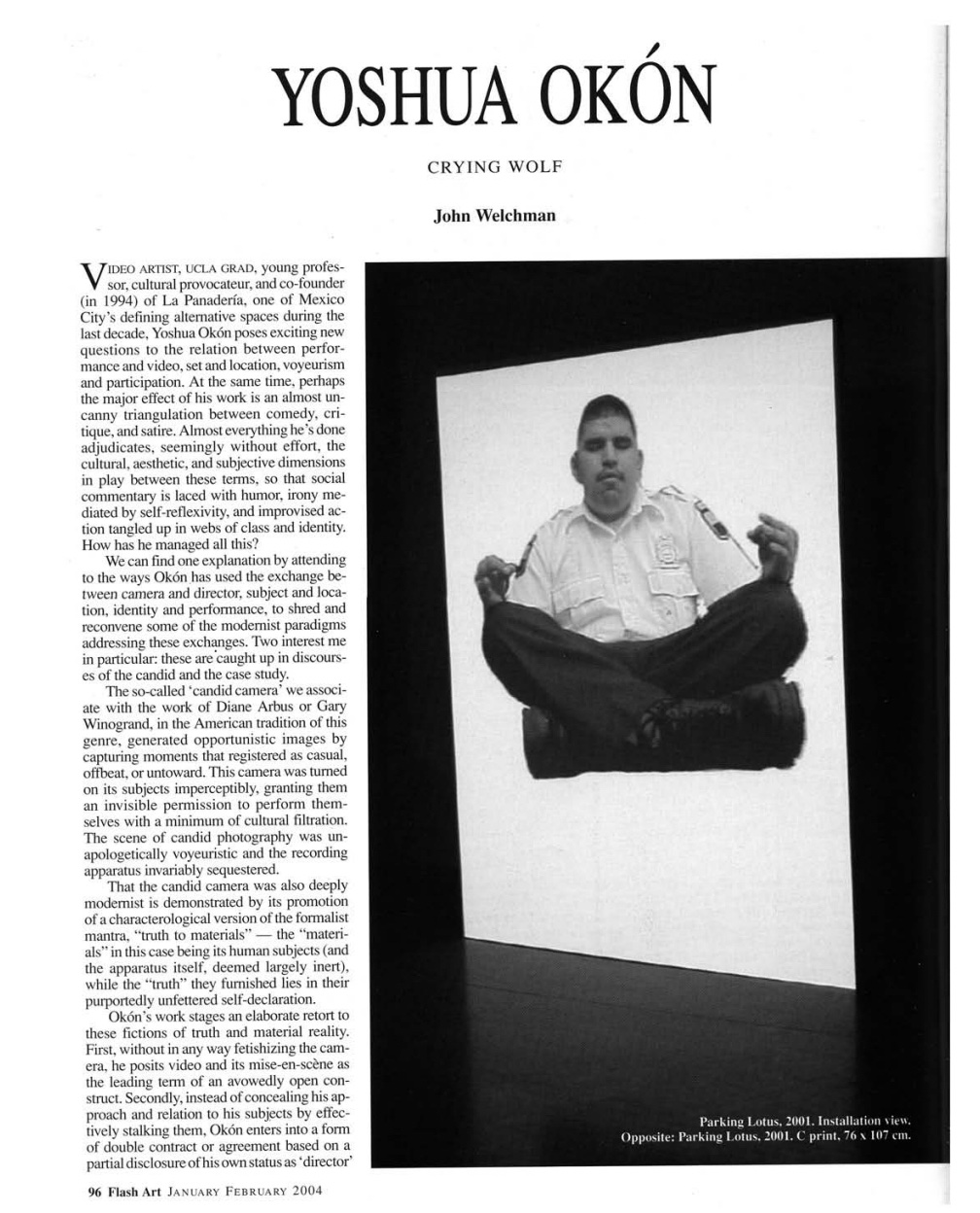 Yoshua Okón,Crying Wolf,2004