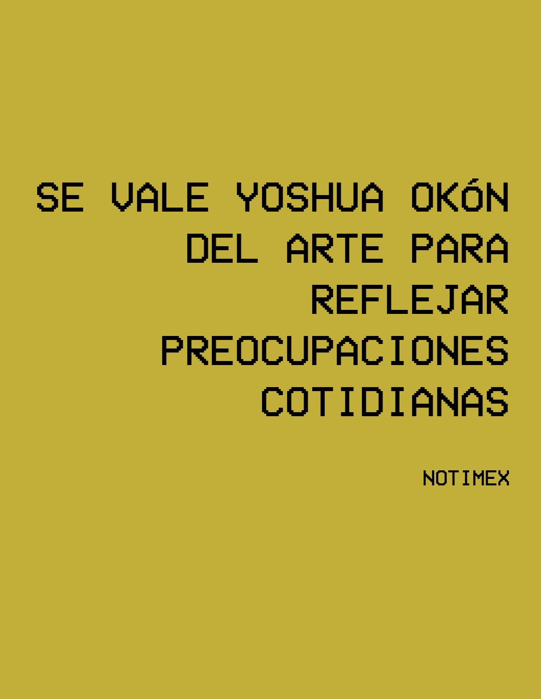 Se vale Yoshua Okón del arte,2008