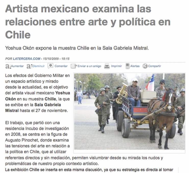 Artista mexicano,2009