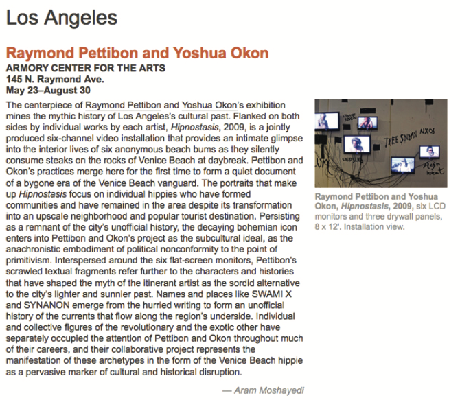 Raymond Pettibon and Yoshua Okón,2009