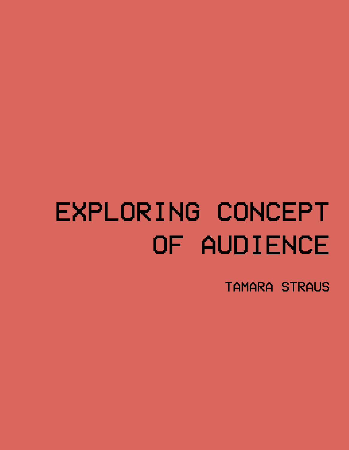 Exploring concept of audience,2010