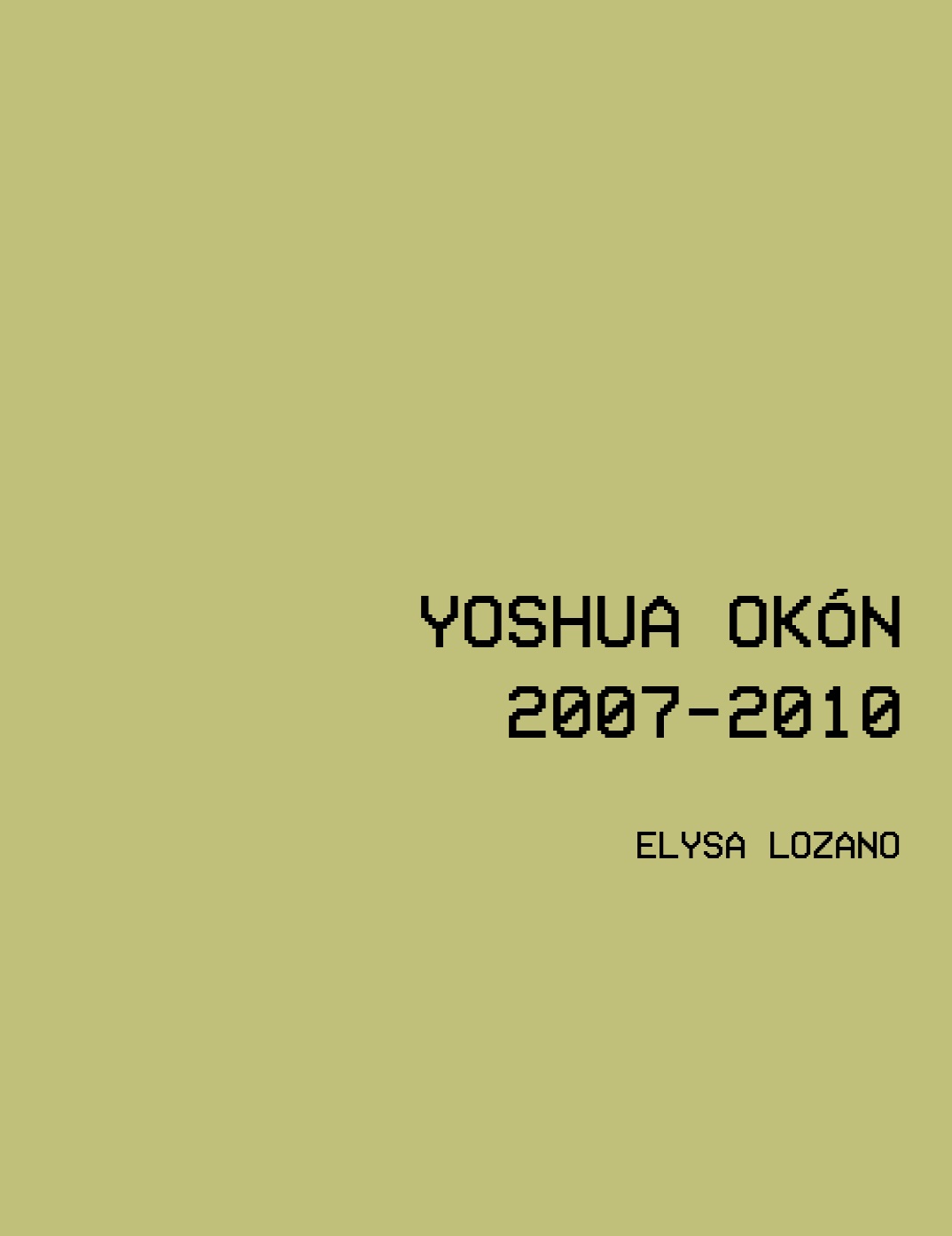 Yoshua Okón,2011