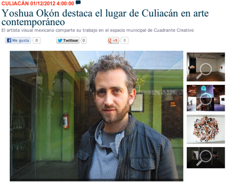 Yoshua Okón destaca el lugar de Culiacán,2012
