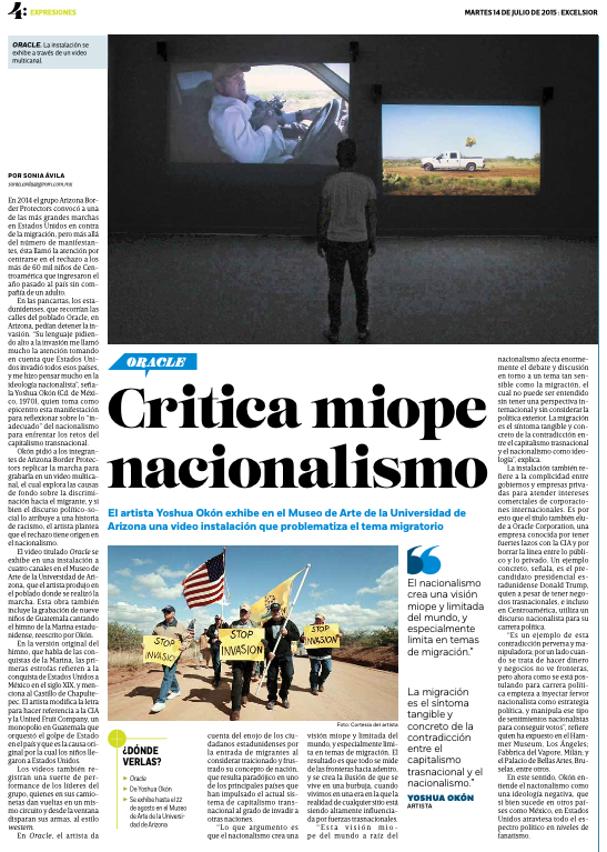 Critica miope al nacionalismo,2015
