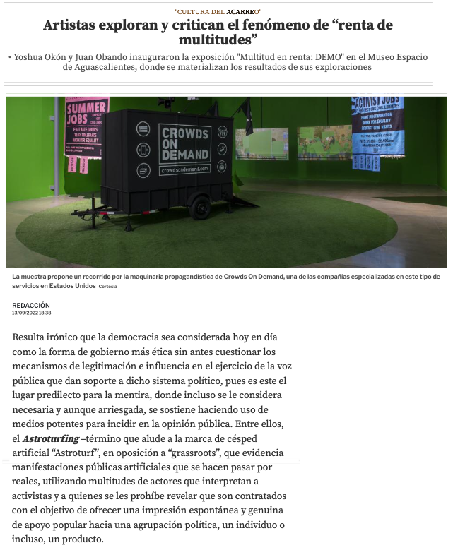 Artistas exploran y critican,2022