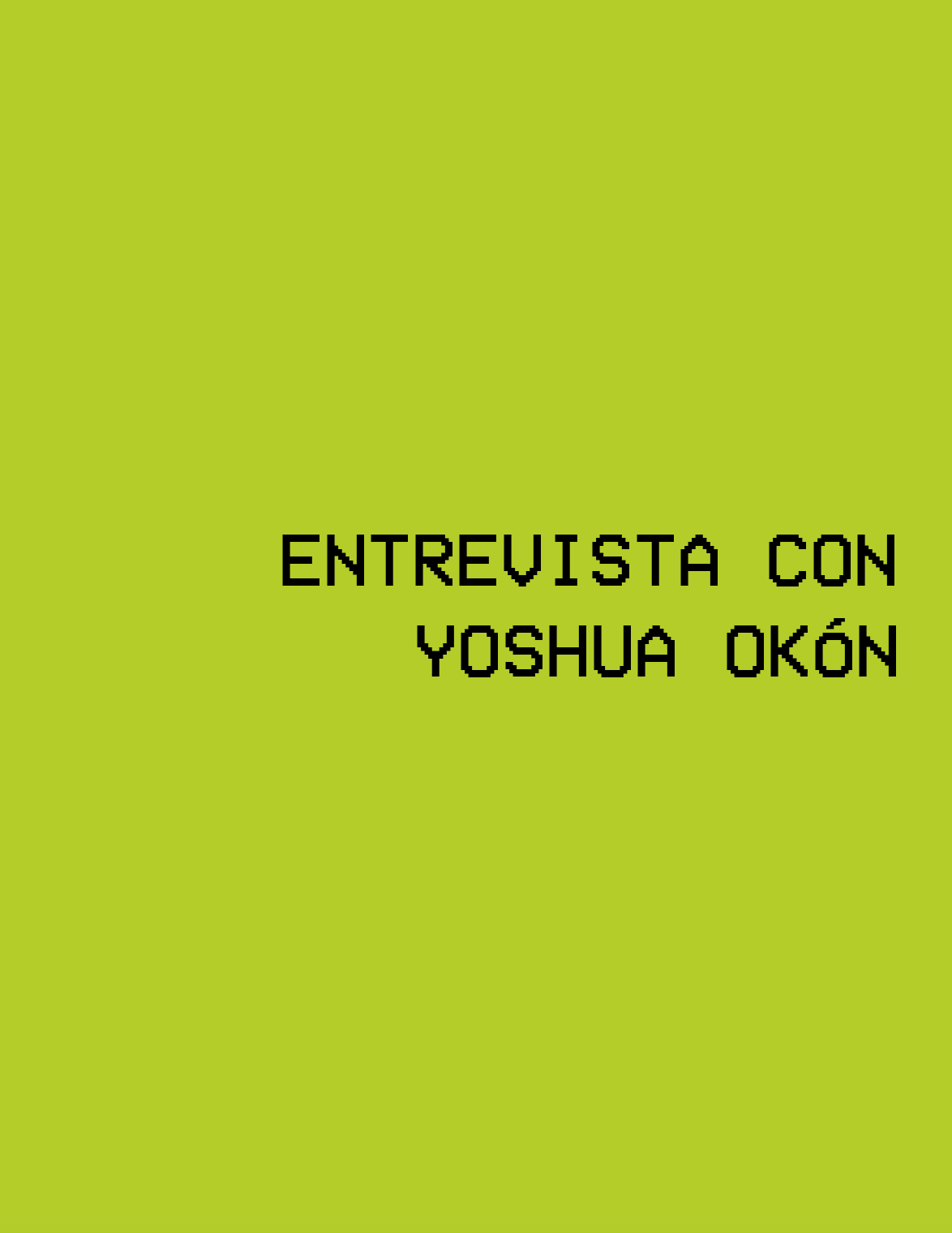 Entrevista Yoshua Okón,2005