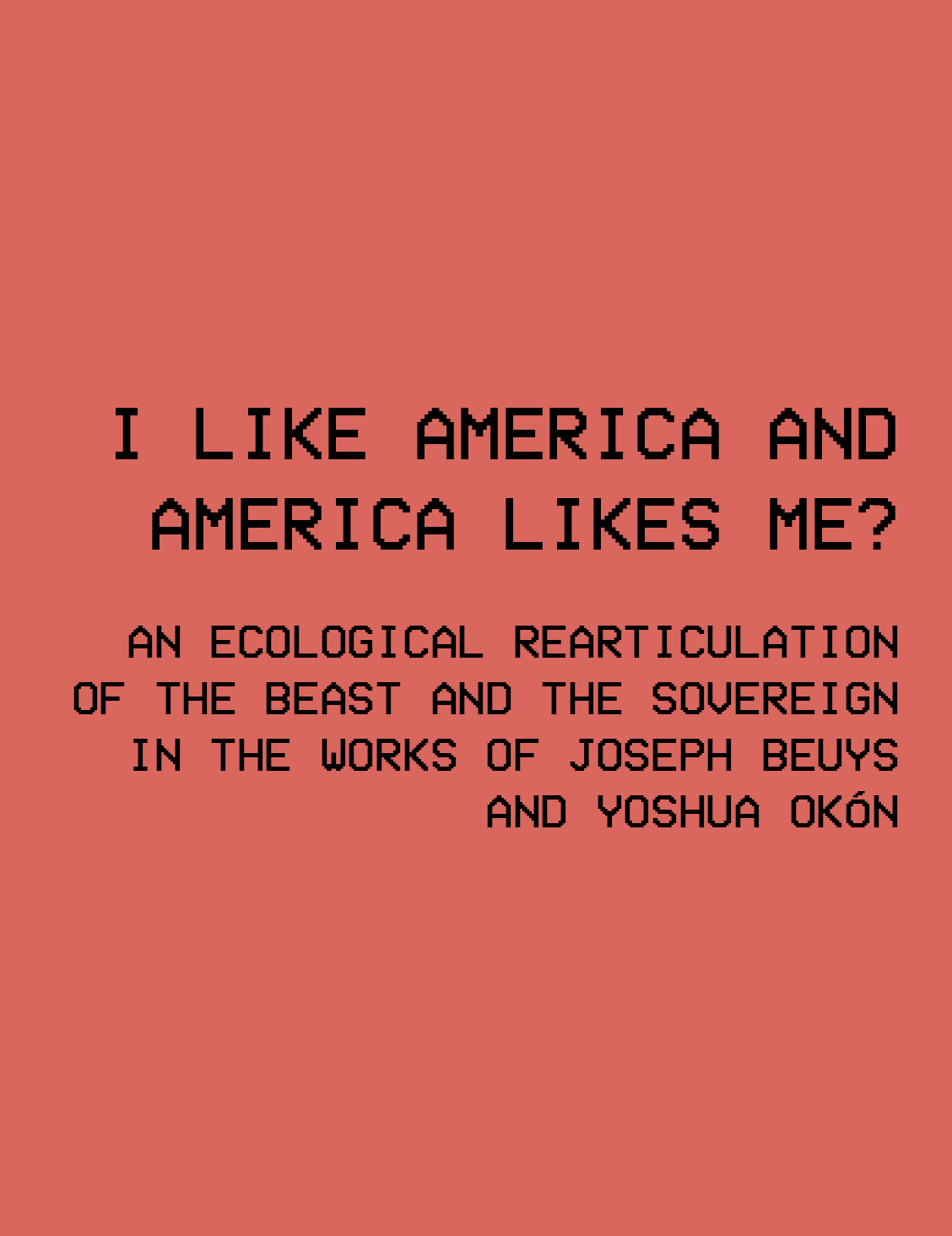I like America and America likes me?,2004