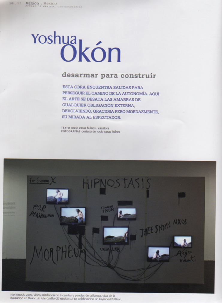 Yoshua Okón,desarmar para construir,2010