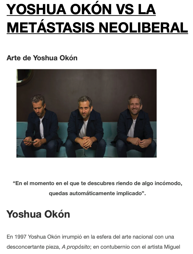 Yoshua Okón,2019